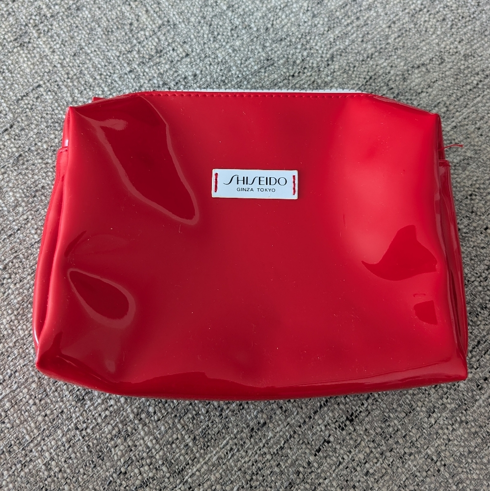 Shiseido Red Cosmetic Bag